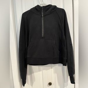 lululemon scuba half zip- black- size M/L